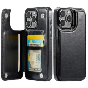 iPhone Wallet Card Holder Leather Case 11-16 Pro Max