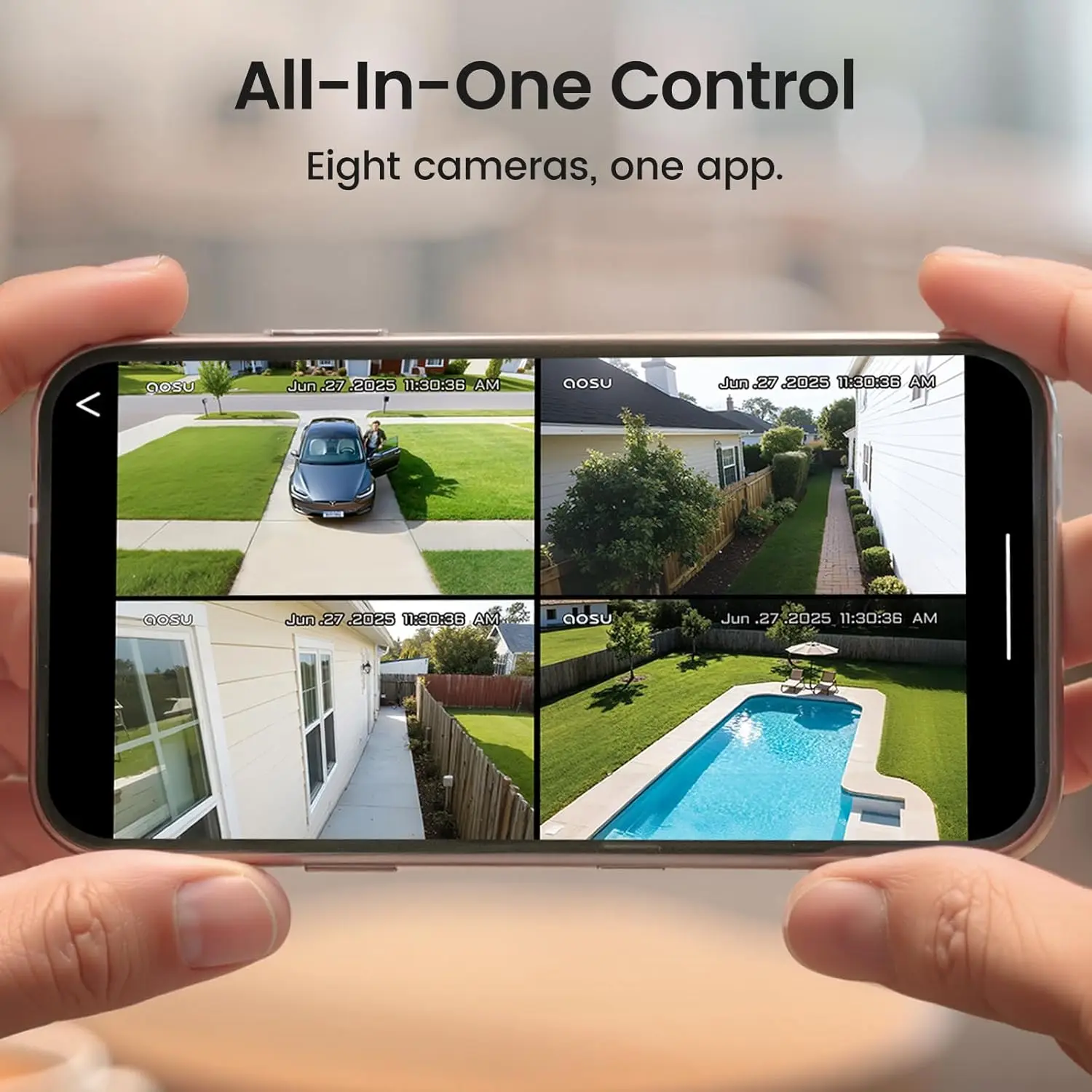 3K Solar Outdoor Security Camera with 360° PTZ AI Tracking - Image 4