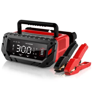 12V/24V Smart Car Battery Charger with LCD Display