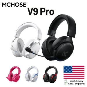 V9 Pro Wireless Gaming Headset 7.1 Surround Sound Mic