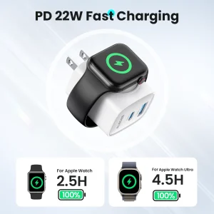 3-in-1 Apple Watch Charger with 20W Fast Charging