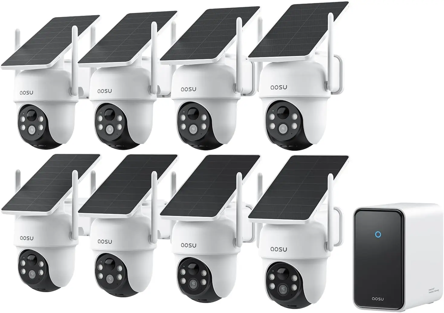 3K Solar Outdoor Security Camera with 360° PTZ AI Tracking - Image 1