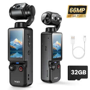 Portable Digital Camera 2.5K Video, 16x Zoom & Autofocus