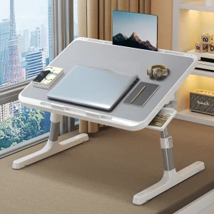 Adjustable Laptop Lap Desk with Drawer & Tablet Slotg
