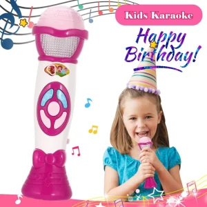 Kids Karaoke Microphone with Voice Changer & Lights