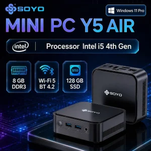 Y5 AIR i5 Mini PC 8GB RAM 128GB Windows 11 Pro