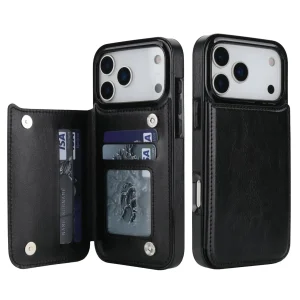 iPhone 17 Pro Max Wallet Case with Card Holder