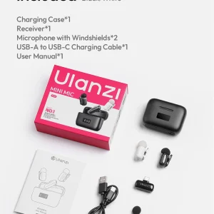 J12 Wireless Lavalier Mic for iPhone & Android