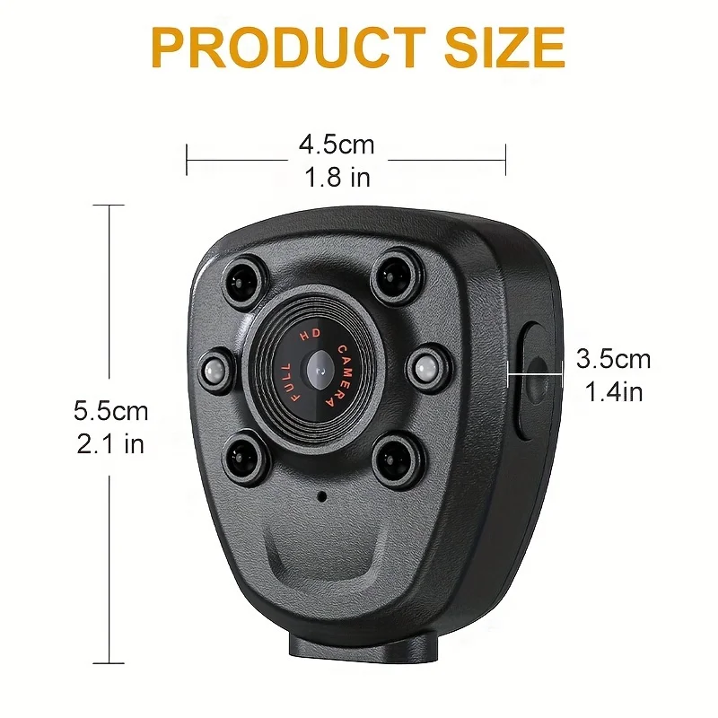 Mini Body Camera 1080P HD with Night Vision & 32GB - Image 4