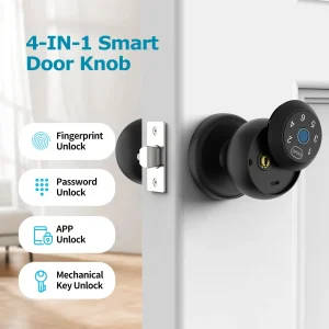 Fingerprint Smart Door Lock with App & Keypad