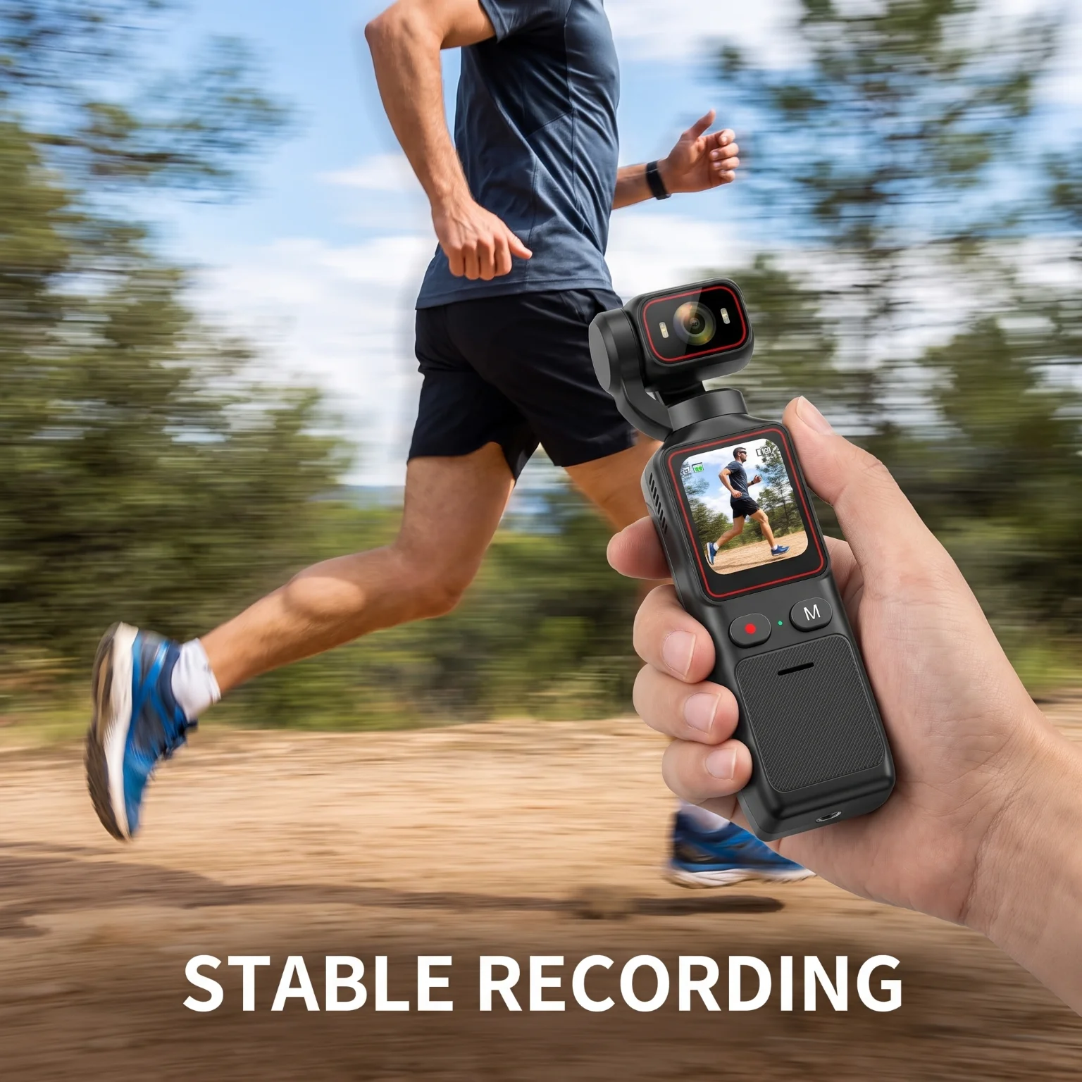 Portable 3-Axis Gimbal Handheld Vlog Video Camera - Image 2