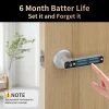 Smart Lock Fingerprint, Passcode, Card, App Control, Type-C Emergency Power, Indoor Door Lock - Thumbnail Image 5