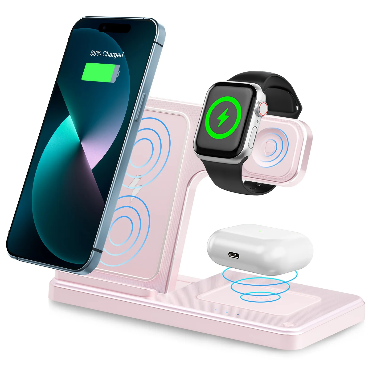 3-in-1 Wireless Charging Station for iPhone & Watch - Image 5